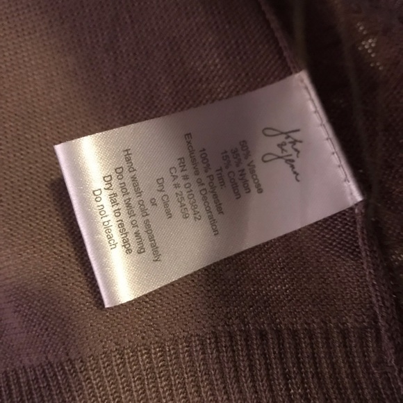 Anthropologie cardigan w/ metallic shell detailing - Picture 4 of 4